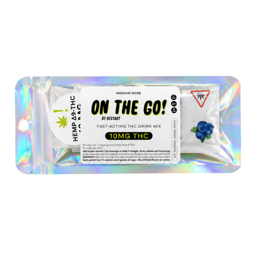 On-The-Go THC 10mg Drink Mix 1-ct / Blueberry